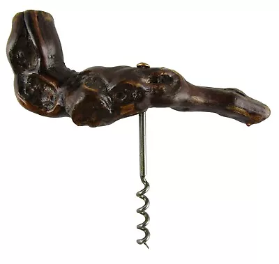 Vintage Driftwood Handle Corkscrew Mid Century Modern Wine Opener • $19.39