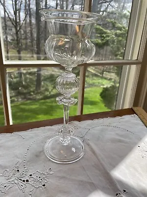 Large Signed Hobart? Art Glass Venetian Style Glass Goblet Chalice • $75