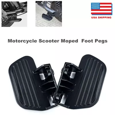 2PCS Motorcycle Rear Foot Pegs Moped Scooter Alloy Left & Right Footrest Pedals • $17.99