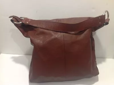 Ellington Sadie Dark Brown Soft Leather Hobo Shoulder Bag Tote Purse Handbag EUC • $169.99