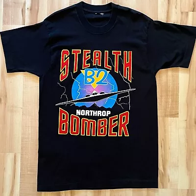 Vintage B2 Stealth Bomber Northrop Fighter Jet Shirt Men’s Large Single Stitch. • $16.87