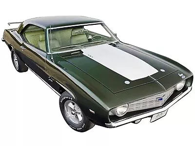 1969 Chevrolet Copo Camaro Dark Green  Dick Harrell  1/18 Diecast Acme A1805724 • $99.99