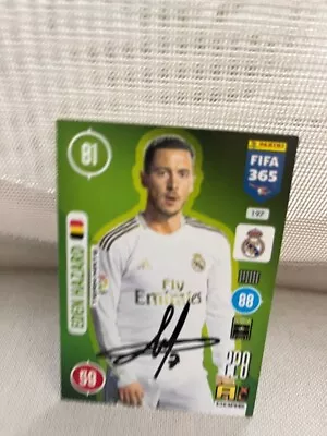 Eden Hazard Autograph Hand Signed Legend Real Madrid Belgium MAtch Attax TC • £1.36