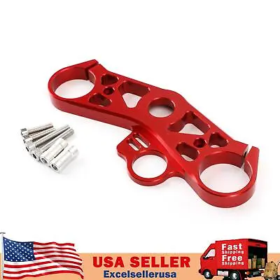 Lowering Triple Tree Front End Upper Top Clamp Fits YAMAHA YZF R6 2008-2016 Red • $51.89