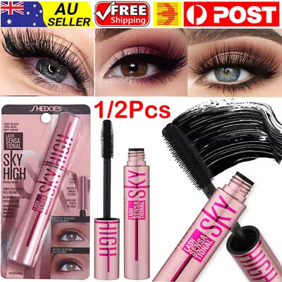 1/2Pcs 4D Silk Fiber Mascara Eyelash Waterproof Extension Volume Long Lasting AU • $9.95