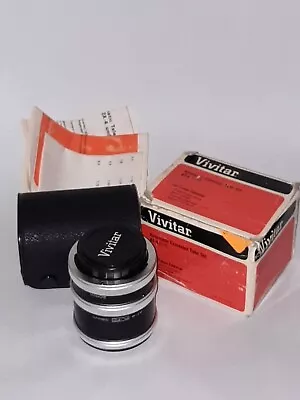 [CAMERA] Vivitar Automatic Extension Tube Set 12mm 20mm 36mm W/ Case Paperwork • $5.50