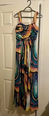 Butterfly By Matthew Williamson Multicoloured Maxi Dress • £15
