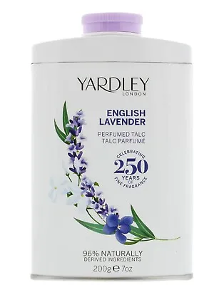 Yardley London ENGLISH LAVENDER Perfumed Talc 200g Fresh Clean Elegant Fragrance • £6.69