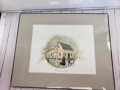 Signed P.buckley Moss Print 1997 Limited Edition On A Spring Day Low # 64/1000 • $145.99