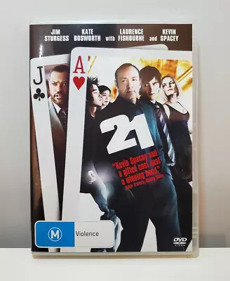 21 DVD R4 2008 Kevin Spacey - Very Good Condition - Free Postage • $4.80