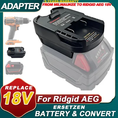 Adapter For Milwaukee For Dewalt 18V Li-ion Battery Convert To For RIDGID 18V • $27