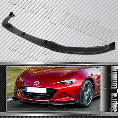 Matt Black For 2016-2021 Mazda Miata MX-5 MP-Style JDM Front Bumper Body Kit Lip • $65.99