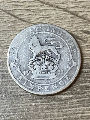 £4.50 • Buy George V, Sixpence, 1911, 0.925 Silver 