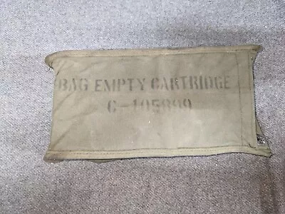 US WW2 C-105899 Bag Empty Cartridge Case For 30 Or 50 BMG  USMC USN • $35