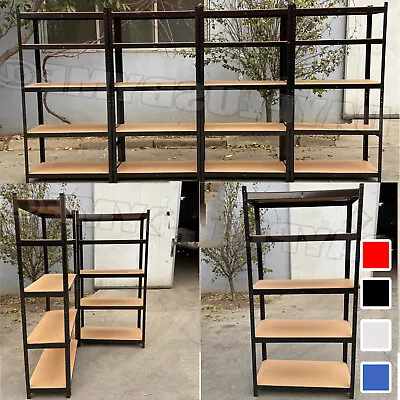 Garage Shed Racking Storage Shelving Unit Boltless Metal Shelves 5Tier 1.8m-1.5m • £21