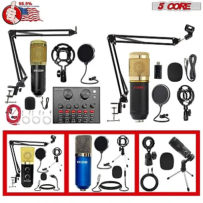 5Core Premium Pro Audio Condenser Recording Microphone Podcast Gaming Studio Mic • $19.99