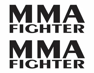 2 Pcs MMA Fighter Martial Arts Die Cut Vinyl Car Decal Sticker • $12.99