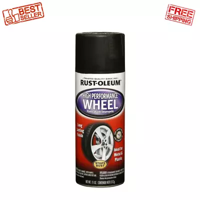 Wheel Coating Spray Paint Car Trucks Metallic Matt Black Rims Stop Rust • $13.99