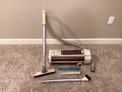 Vintage Electrolux Automatic Control Canister Vacuum Bronze W/Attachments Works • $38