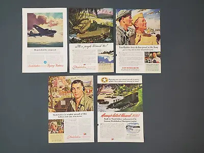 Studebaker Cars Advertising Vintage Print Ads Lot Of 5 War WWII • $21.35