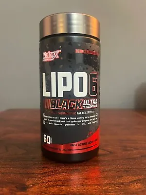 Nutrex Research Lipo-6 Black Ultra Concentrate | Thermogenic Energizing Fat Burn • $21.99