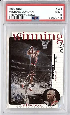 Michael Jordan Psa 9 1996 Upper Deck Ud3 #w1 The Winning Edge Die-cut Mint 0718 • $0.99