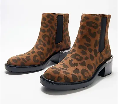 Vince Camuto Suede  Chelsea Boots - Kelivena Women’s Leopard 9 New • $49.99