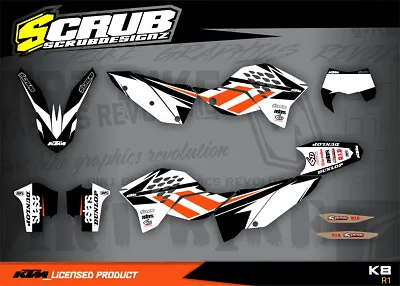 KTM Graphics EXC EXCf 125 200 250 300 400 450 530R 2008 2009 2010 2011 Decals • $148.46