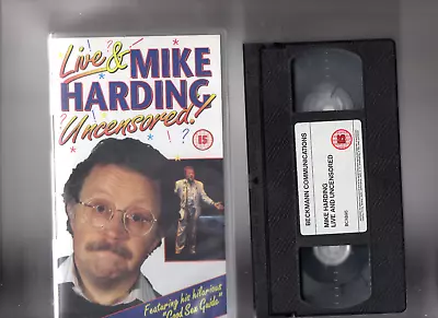 Mike Harding - Live And Uncensored (VHS 1993) • £3