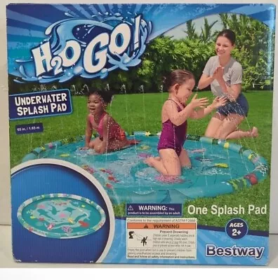 Bestway H2O Sprinkler Splash Pad Marine Life Wading Pool 65in NEW • $15