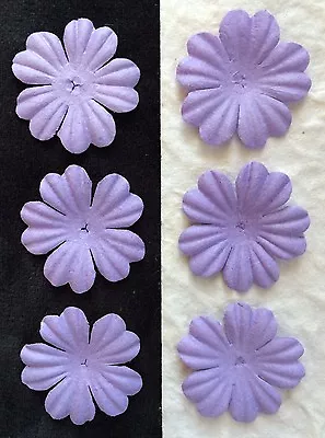20 Lavender Handmade Mulberry Paper Flowers Petals Cardmaking Embellishments 1   • $1.79