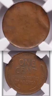 $350 • Buy Wheat Cent NGC AU53 █ Full Counter Brockage █ One Certified? █ UNIQUE Lincoln 1C
