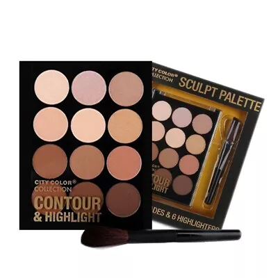 City Color Collection Sculpt Palette - 6 Contour Shades & 6 Highlighters - FAST! • $17.45