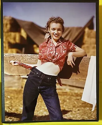 1945 Marilyn Monroe Original Photo Andre De Dienes Stamped Signed Farm Girl • $3800