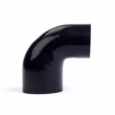 2.5  To 3  90 Degree Elbow Transition Reducer 3ply Silicone Hose Coupler Black • $11.60