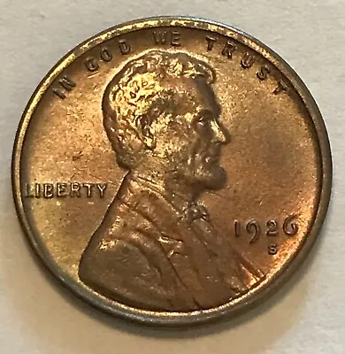 1926-S Lincoln Cent  AU / UNC  Scarce • $130