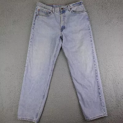 Vintage Levis 555 Jeans Mens 38x32 (36x31) Blue Denim Relaxed Light USA Made 90s • $34.95