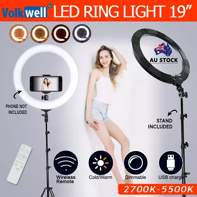 19  5500K Dimmable Diva LED Ring Light Diffuser With Stand Make Up Studio Video  • $134