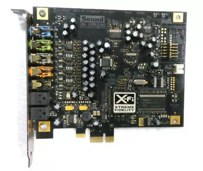 1PC Creative SB0880 X-Fi Titanium PCI-E X1 7.1 Fiber Sound Card • $82