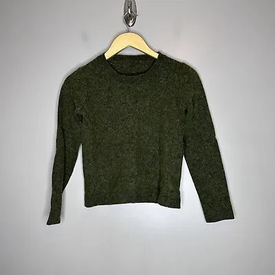 J.crew Green Crewneck Wool Blend Sweater  • $20