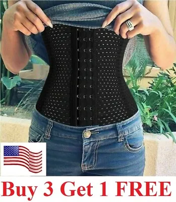 Corset Waist Trainer Training Shaper Body Shapewear Underbust Cincher Tummy Belt • $6.95