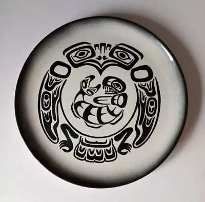 (672) RARE Native American Plate # CraftCo Pottery Canada # Eagle & Killer Whale • £10