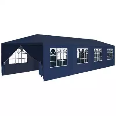 Outdoor Gazebo Event Party Wedding Tent Wall Canopy Camping Marquee 3x12m Blue • $267.18