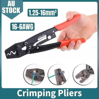 $21.88 • Buy 1.25-16mm² Wire Crimper Cable Plier Terminal Anderson Plug Lug Crimping Tool New