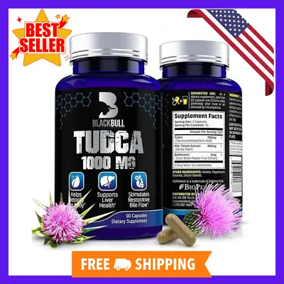NEW TUDCA 1000 MG 90 Caps With Milk Thistle Liver Detox Cleanse & Repair  Health • $25.99