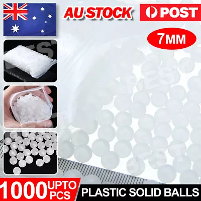 500-1000pcs 7mm PP Plastic Solid Balls Plastic Bearing Ball Precision Mini Balls • $9.95