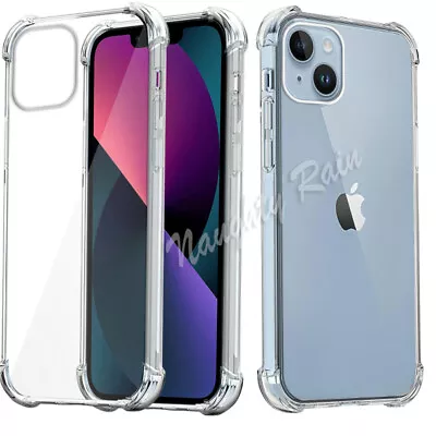 $7.95 • Buy Clear Shockproof Bumper Case Cover For IPhone 14 13 12 11 Pro Max XS XR 8 7 Plus