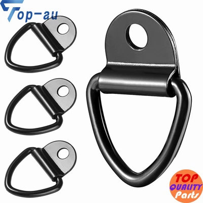 $20.99 • Buy 4Pcs D-Ring Tie Down Anchors Heavy Duty Steel For Car Cargo Trailers Boat Garden