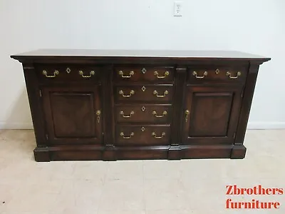 Henredon French Country Distressed Buffet   Cabinet Sideboard Sever • $1899