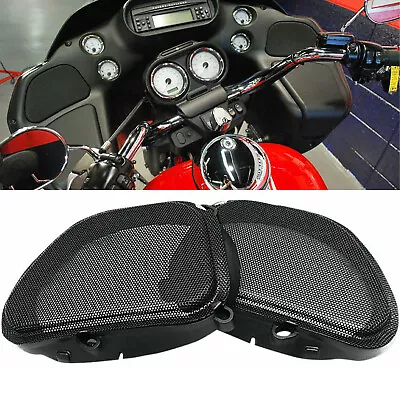 Black Mesh Speaker Grill For Harley 98-13 Road Glide FLTR Ultra FLTRU FLTRX CVO • $31.33